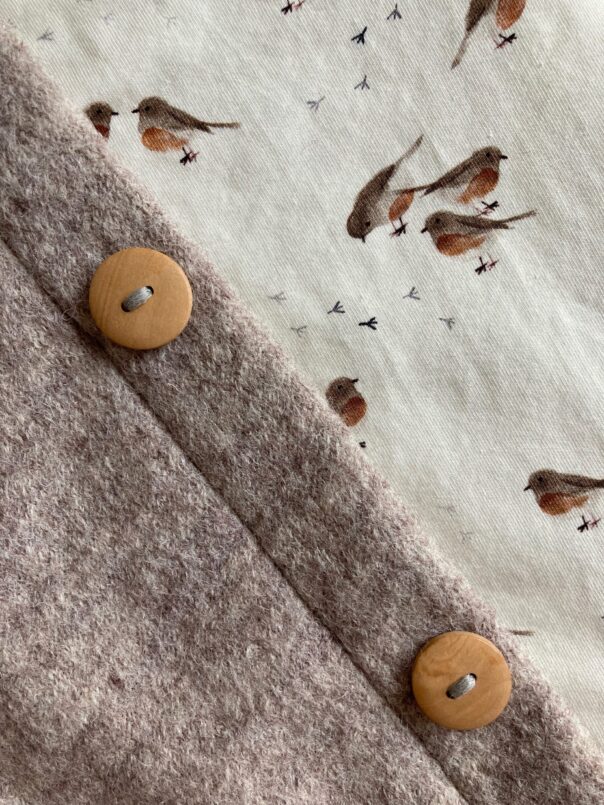 Wollwalk Jacke Taupe