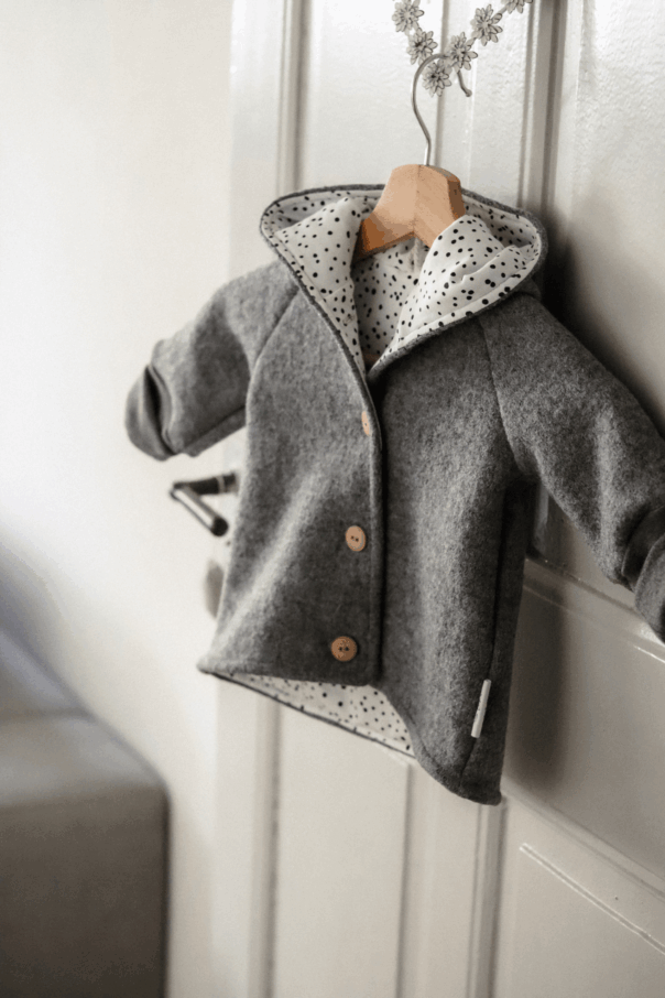 Wollwalk Jacke Grau – Bild 2