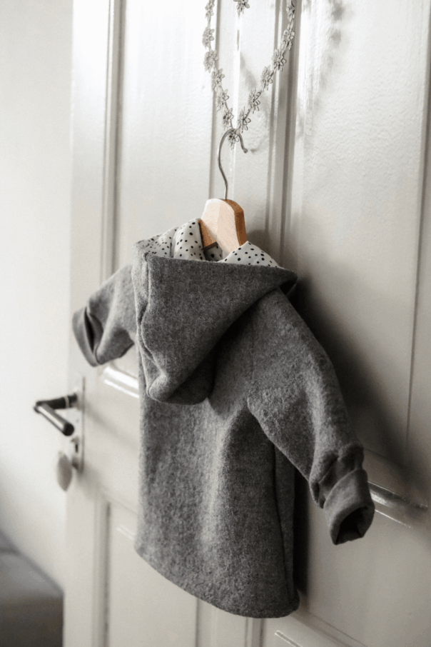 Wollwalk Jacke Grau – Bild 3